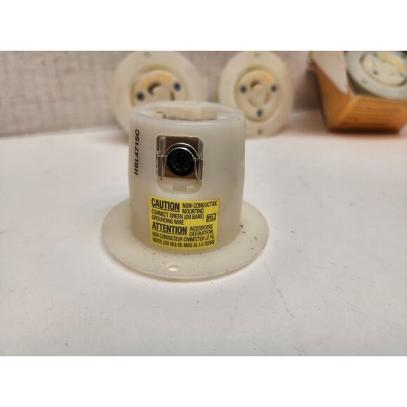 Lot of 2 Hubbell HBL4715C Flanged Nlyon Twist-Lock 2 Pole 3 Wire 15A 125V - Picture 5 of 9